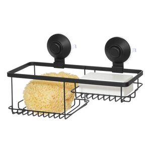 Combo Basket with Suction Lock Matte Black Combo Basket with Suction Lock Matte Black